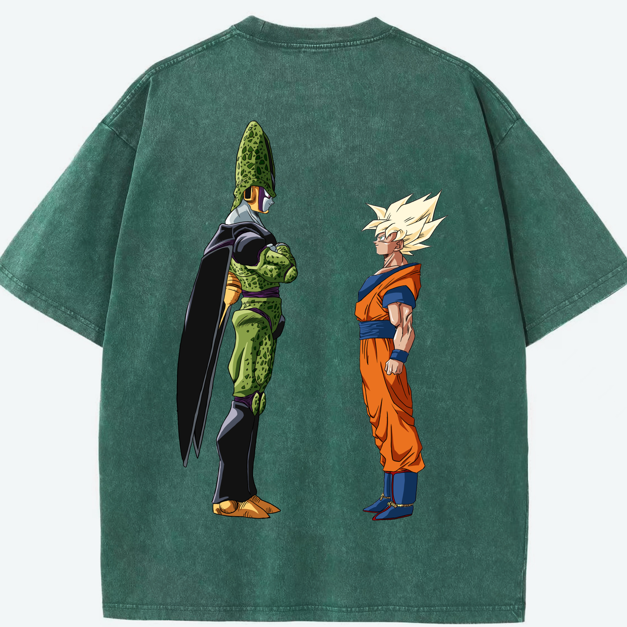 （画像用） ドラゴンボール DRAGON BALL 綿100% ヴィンテージ風 半袖Tシャツ（背面プリント）